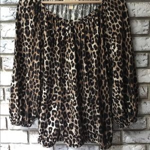 Michael Kors Leopard Top